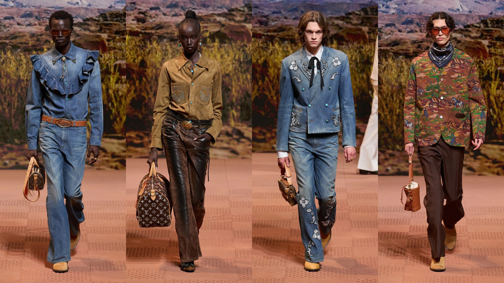 Louis Vuitton Fall/Winter 2024 Menswear – Chuyến phiêu lưu về miền Viễn Tây nước Mỹ của Pharrell Williams