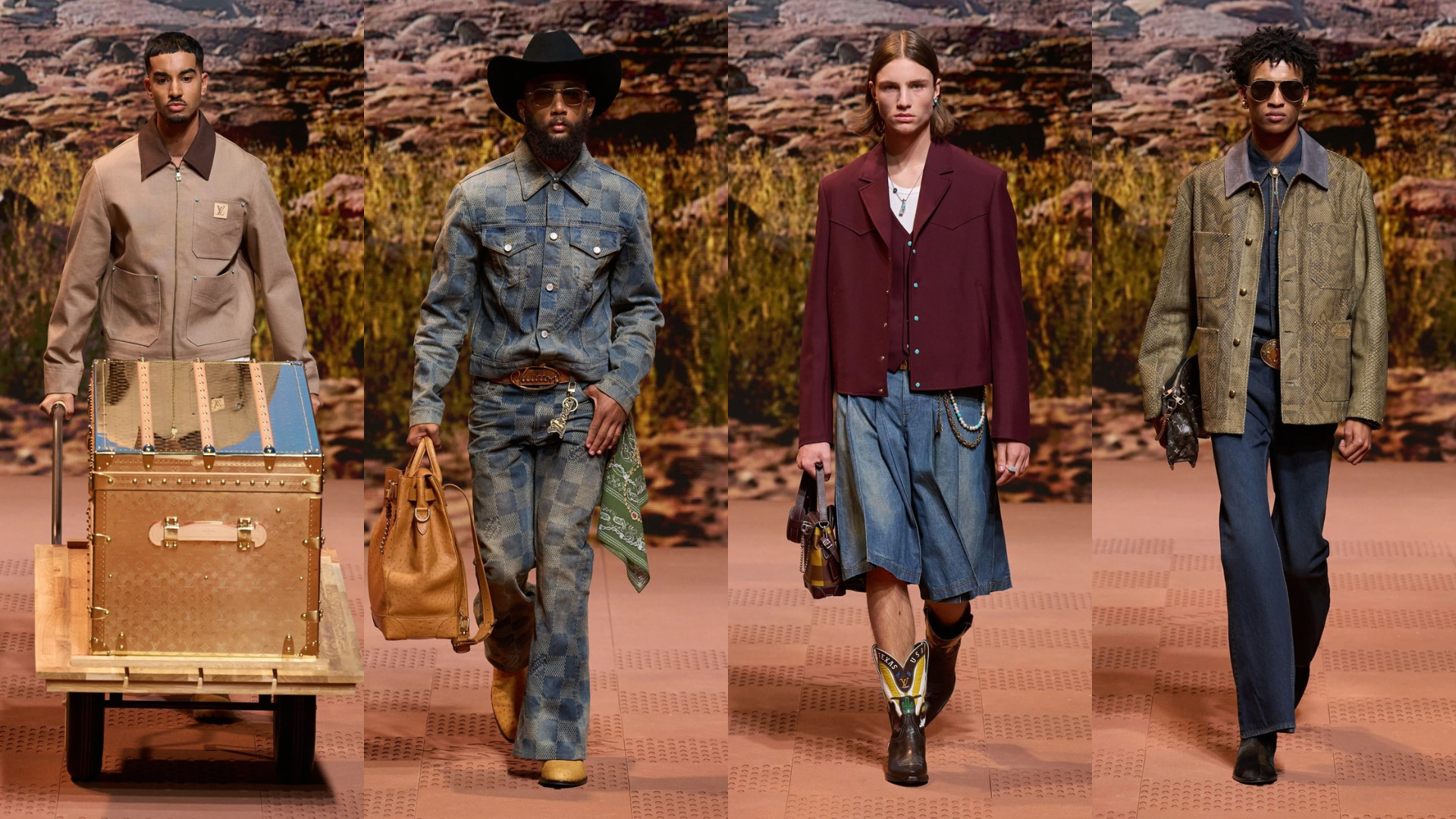 Louis Vuitton Fall/Winter 2024 Menswear – Chuyến phiêu lưu về miền Viễn Tây nước Mỹ của Pharrell Williams