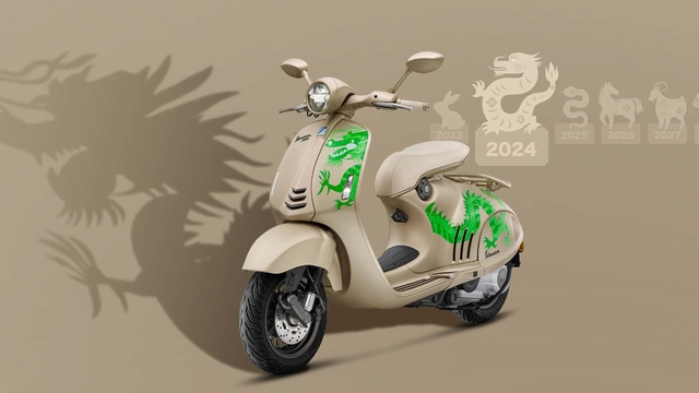 Vespa 946 Dragon bản đặc biệt về Việt Nam sau Tết