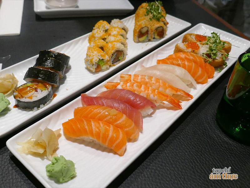 Những món sushi tại nhà hàng Toshi lọt vào top 5 tuyệt phẩm