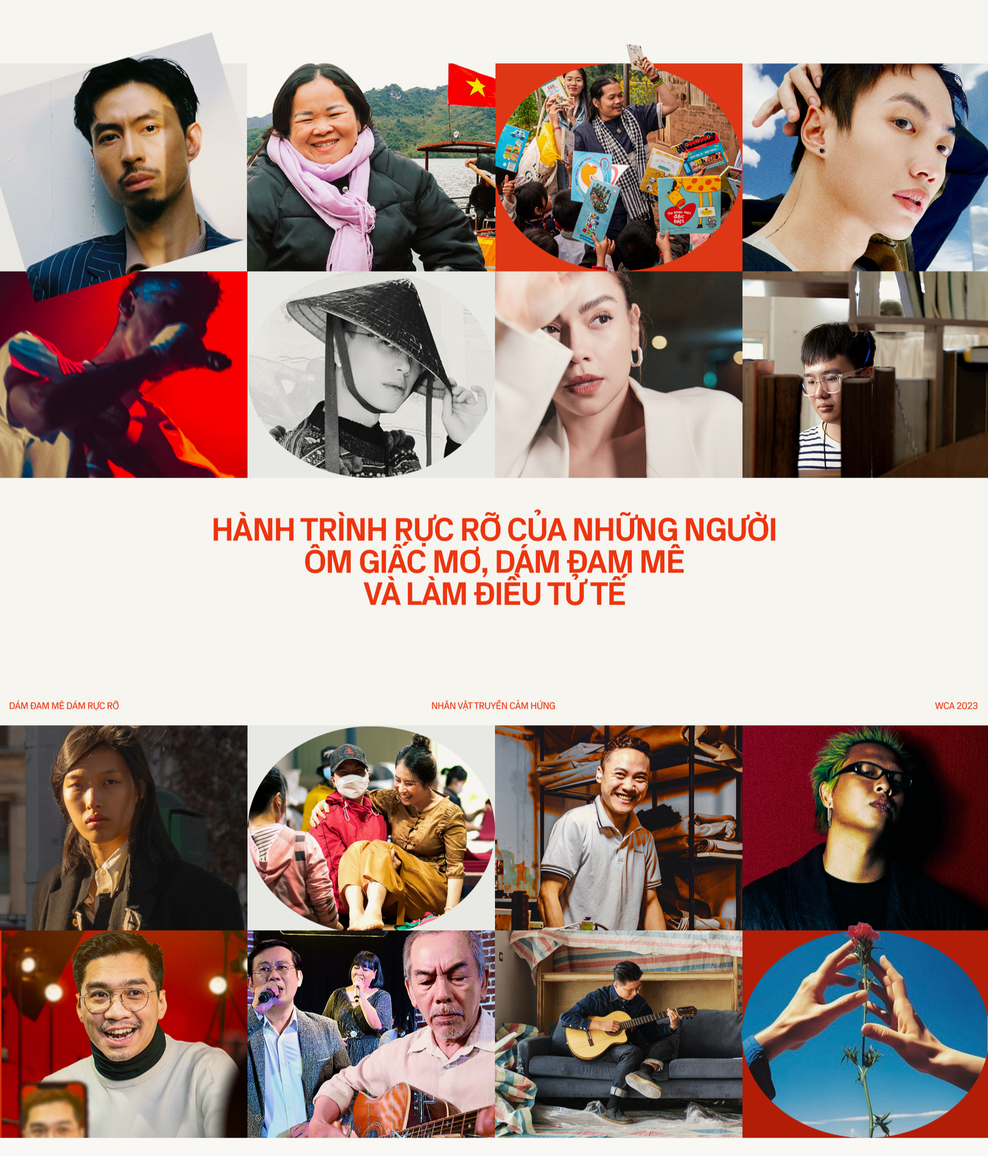 23 đề cử Nhân vật truyền cảm hứng WeChoice Awards 2023: Những người ôm giấc mơ, dám đam mê và làm điều tử tế