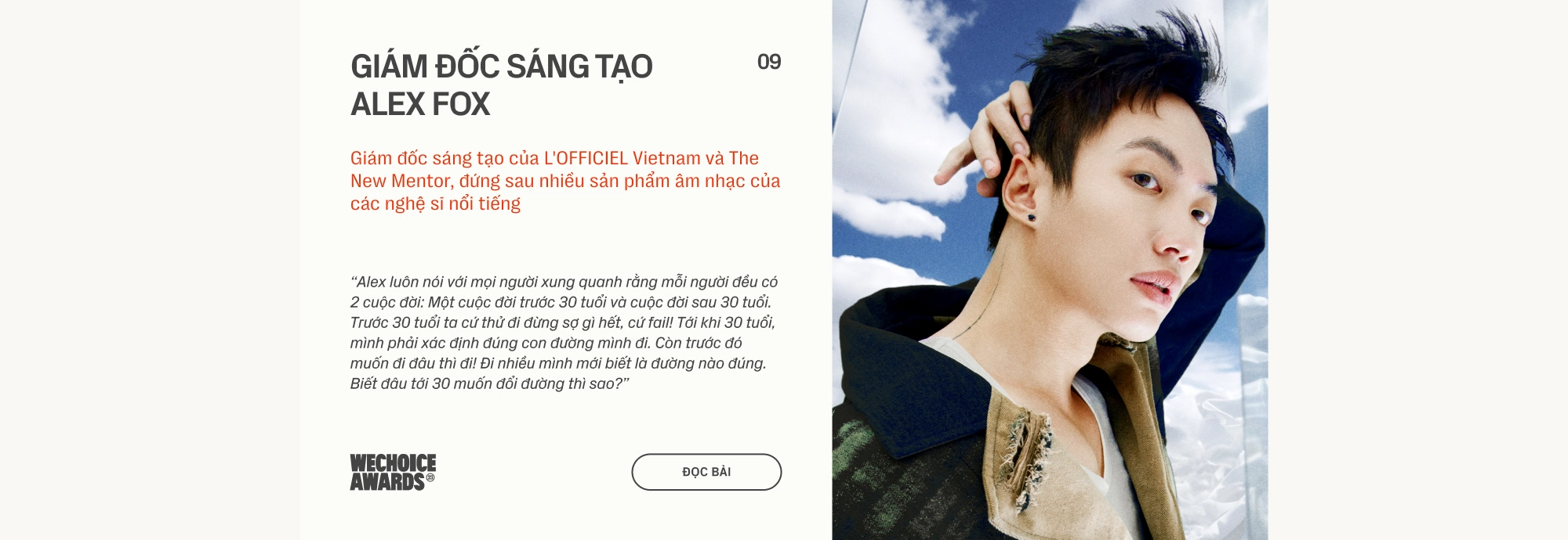 23 đề cử Nhân vật truyền cảm hứng WeChoice Awards 2023: Những người ôm giấc mơ, dám đam mê và làm điều tử tế