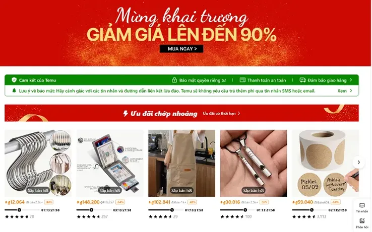 Ứng dụng temu