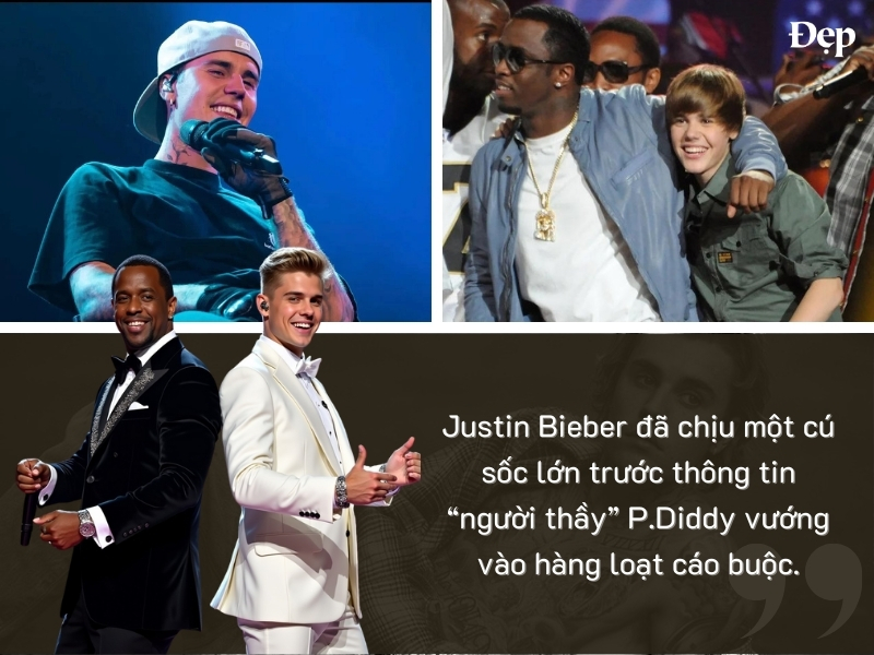 Justin và vợ