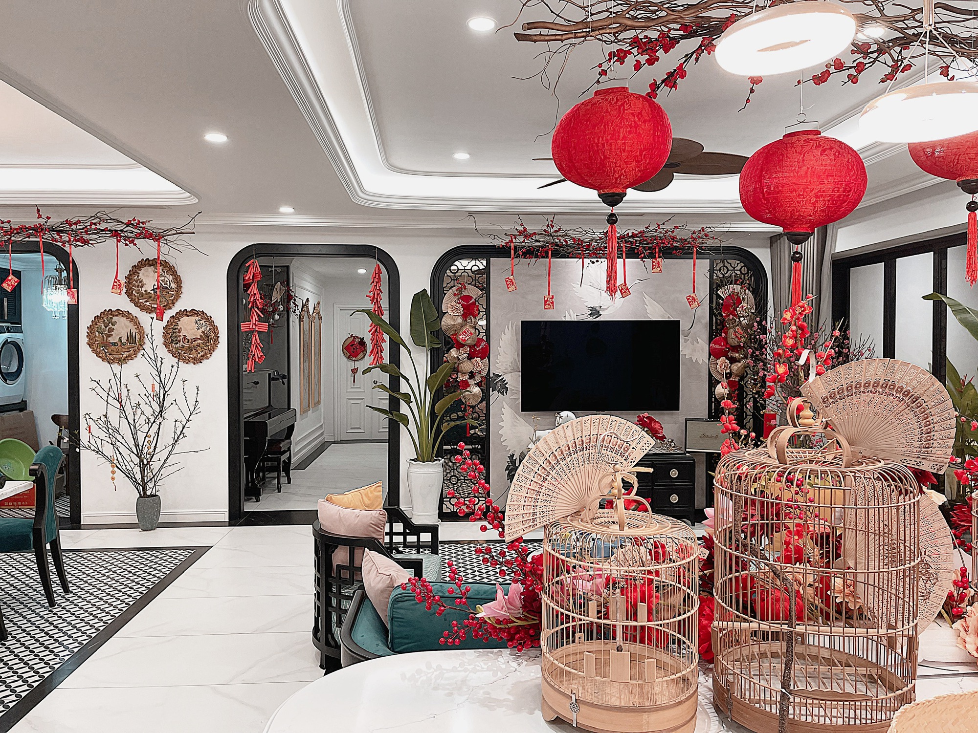 trang trí nhà đón Tết