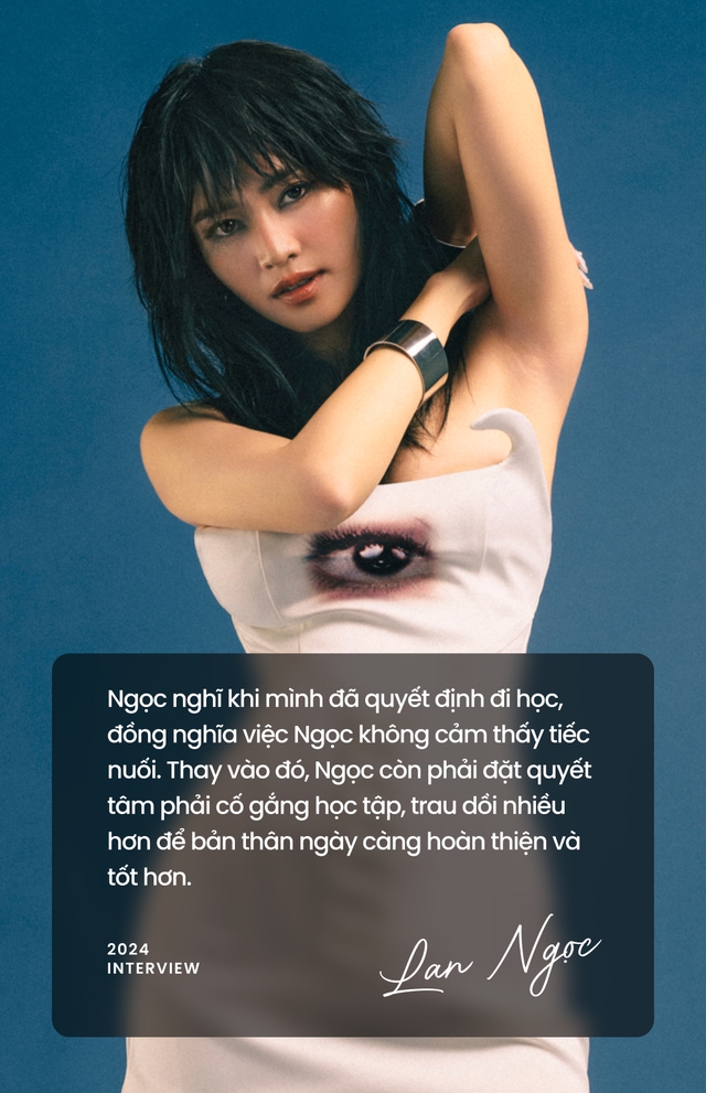 Lan Ngọc không cảm thấy tiếc nuối vì tạm rời showbiz