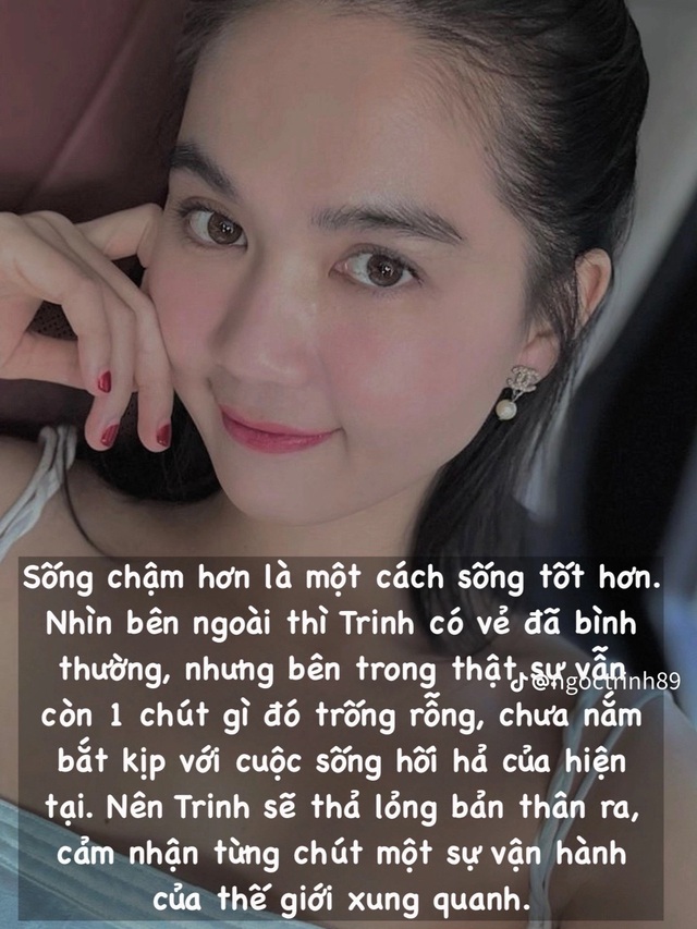 Ngọc Trinh sống chậm hơn nhưng bên trong vẫn còn chút trống rỗng