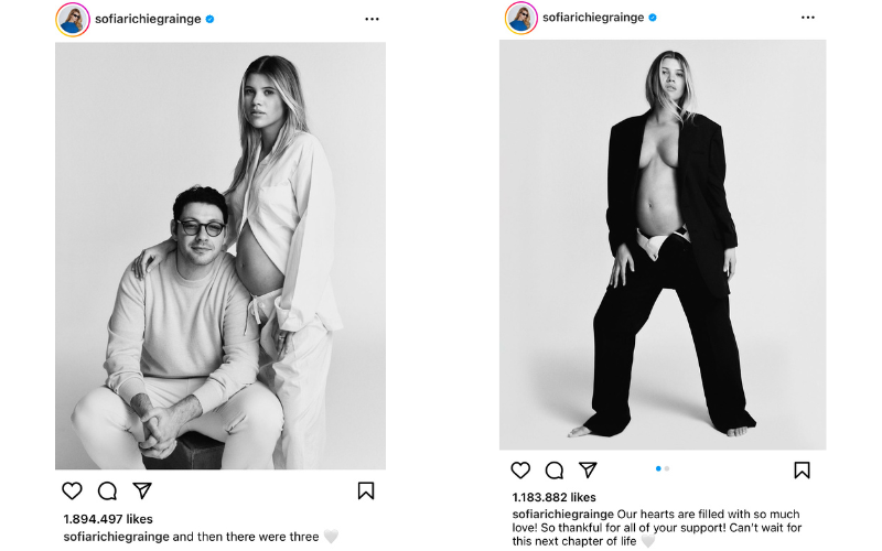 Mẹ bầu Sofia Richie khoe thần thái ngút ngàn trong bộ ảnh mới