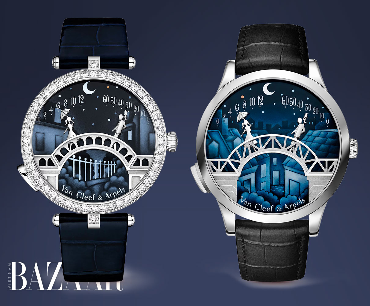 Van Cleef & Arpels kể chuyện tình với đồng hồ Pont des Amoureux