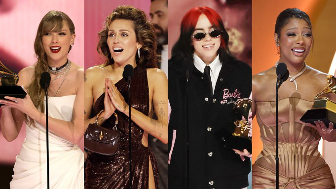 Miley Cyrus, Taylor Swift lập kỷ lục cá nhân ở Grammy 2024