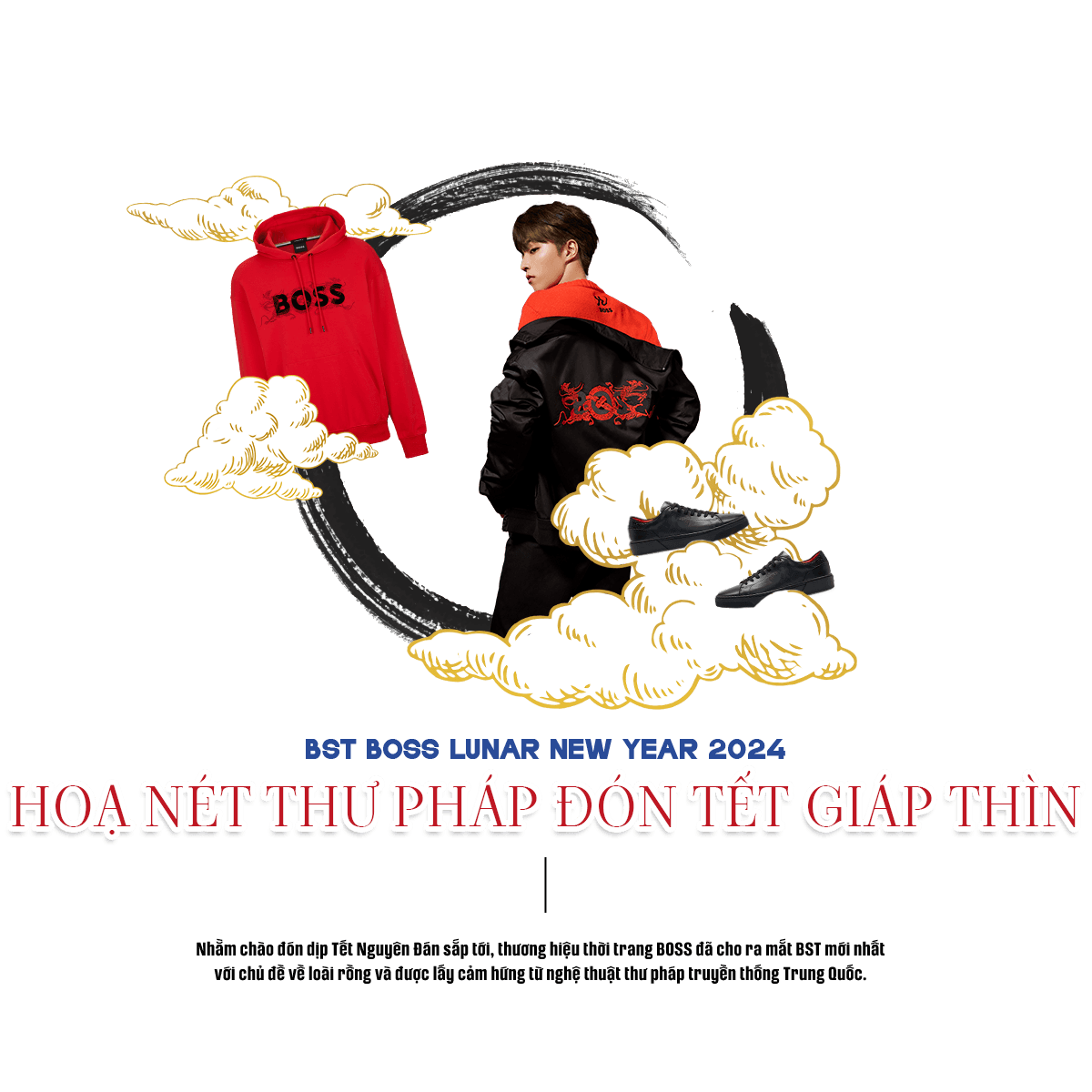 Celebrate Year of Dragon 2024: Họa nét long đằng vân đón Tết Giáp Thìn