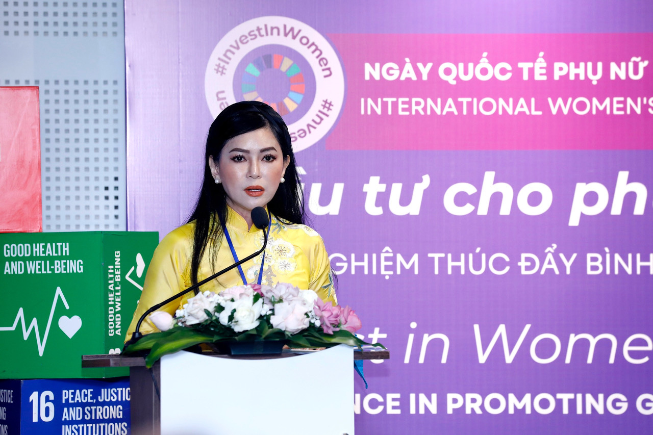 CEO IPPG phát biểu tại diễn đàn của UN Women nhân ngày Quốc tế Phụ nữ