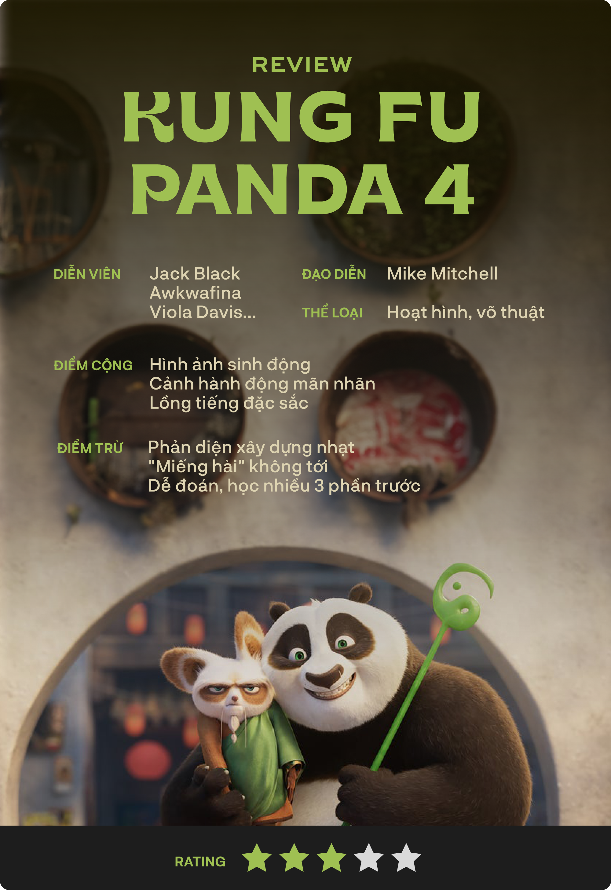 Review Kung Fu Panda 4: Phần phim kém nhất trước giờ... nhưng vẫn hay!