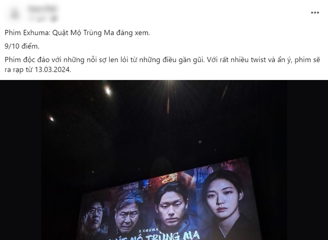 Bom tấn Exhuma - Quật Mộ Trùng Ma được săn đón nhất tại Việt Nam
