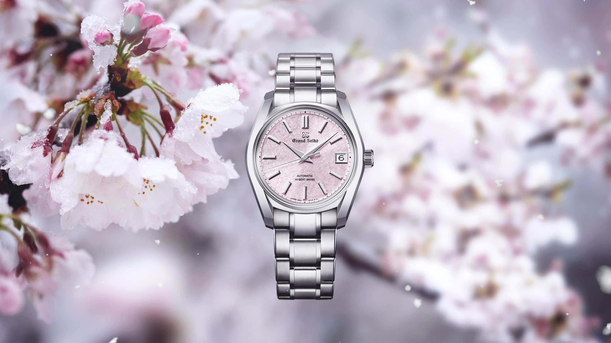 Grand Seiko Hi-Beat 36000 SBGH341G & SBGH343G - Sắc anh đào phủ kín dòng thời gian