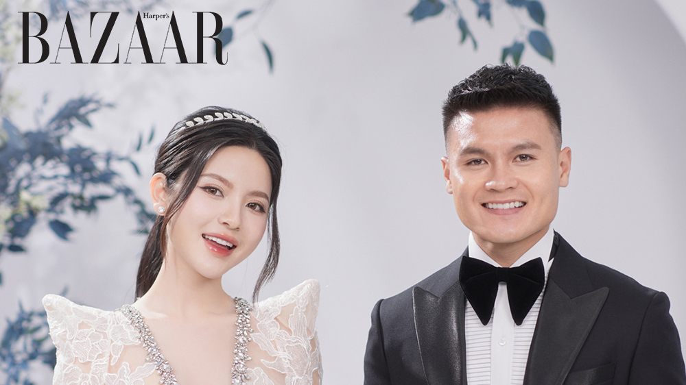Bà xã cầu thủ Quang Hải mặc đầm cưới nào trong bộ ảnh cưới?