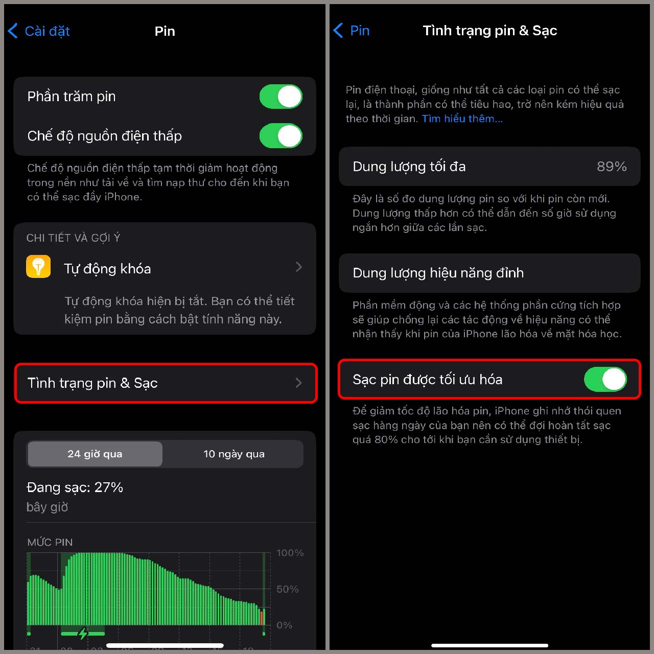 Sạc pin iPhone hiệu suất và điều khiển pin chuyên nghiệp