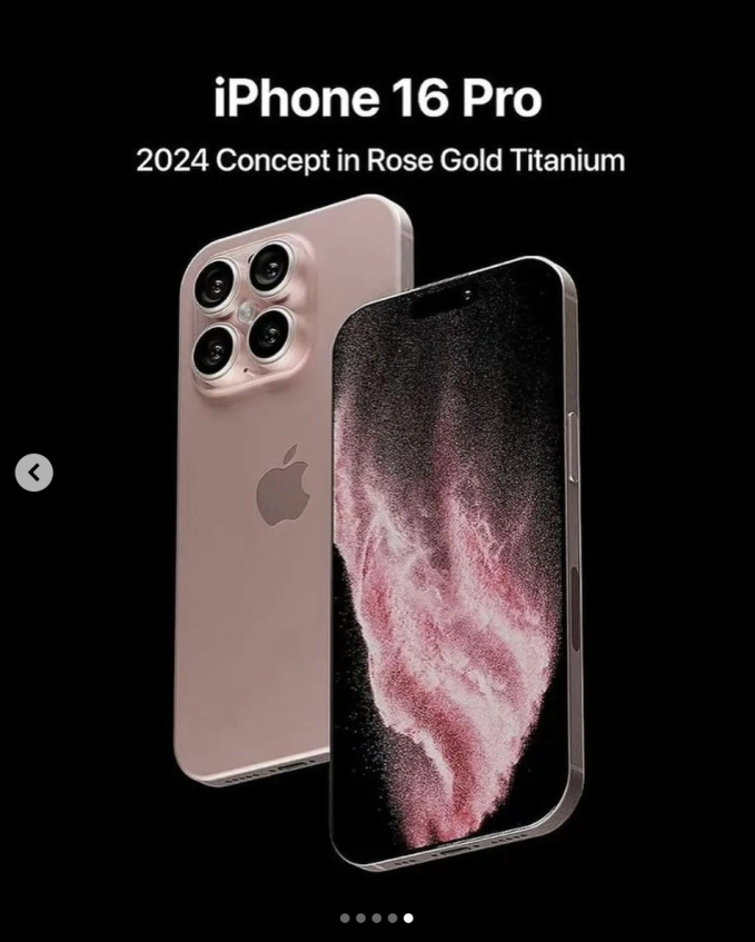 Lộ diện iPhone 16 Pro màu hồng đẹp không tì vết, xám titan nay chỉ còn là cái tên