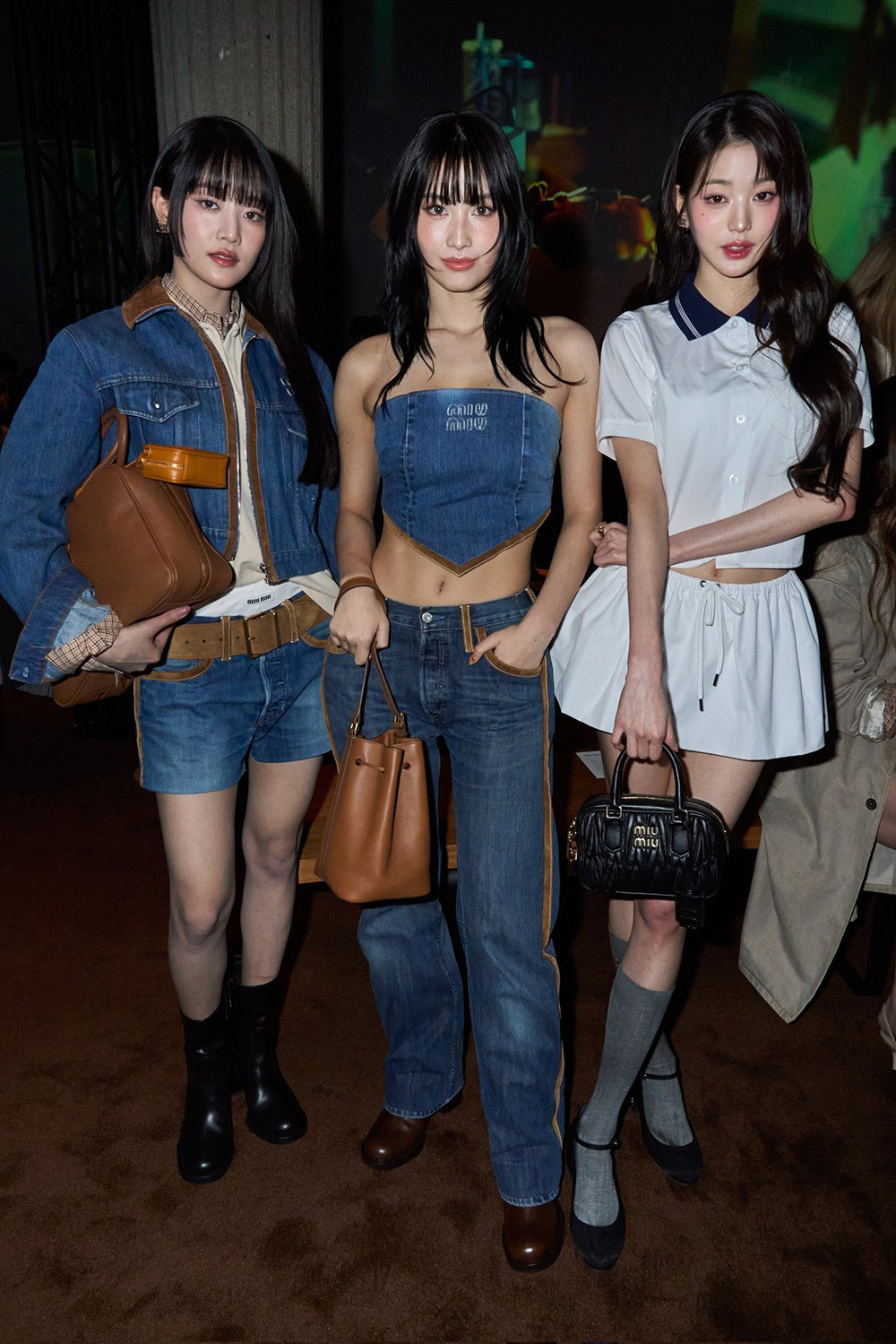 Nhan sắc Châu Á phủ sóng Front Row Miu Miu Thu Đông 2024