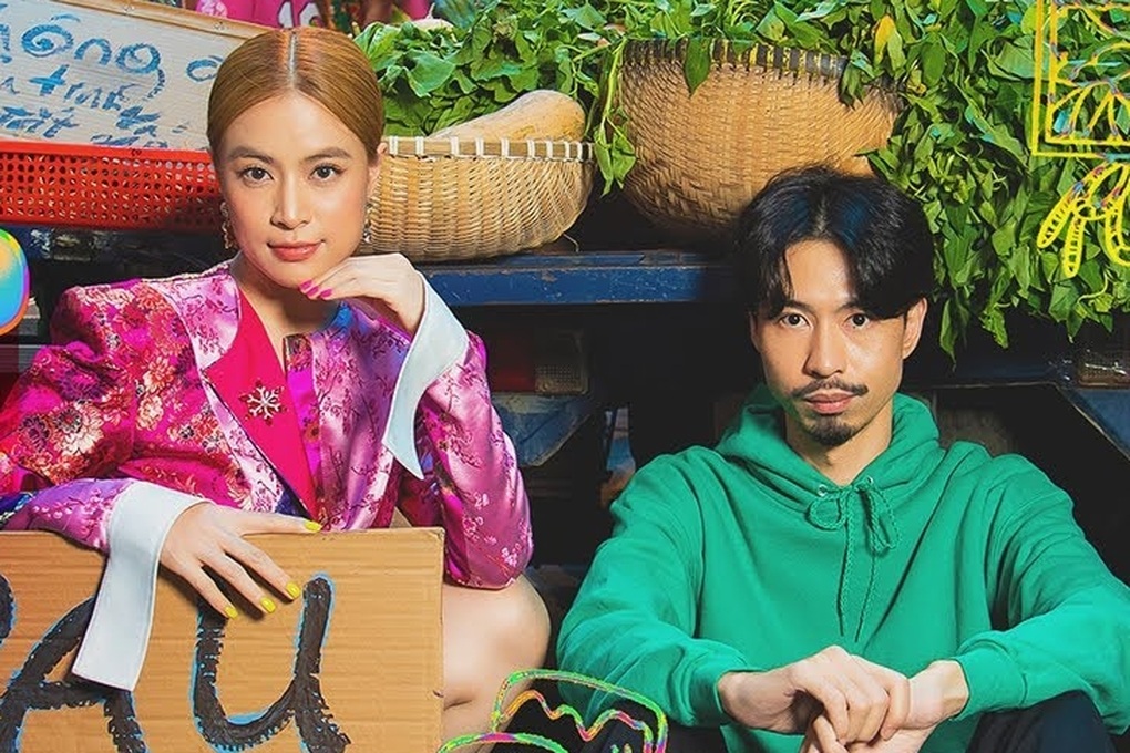 Rapper Đen Vâu vướng tin đồn "có con" với Hoàng Thùy Linh.
