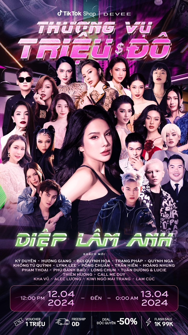 Diệp Lâm Anh livestream triệu đô