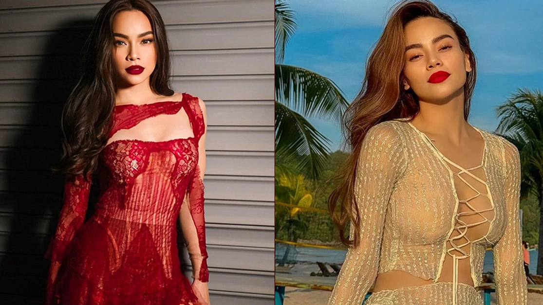 Hồ Ngọc Hà chăm khoe dáng gợi cảm với đồ xuyên thấu