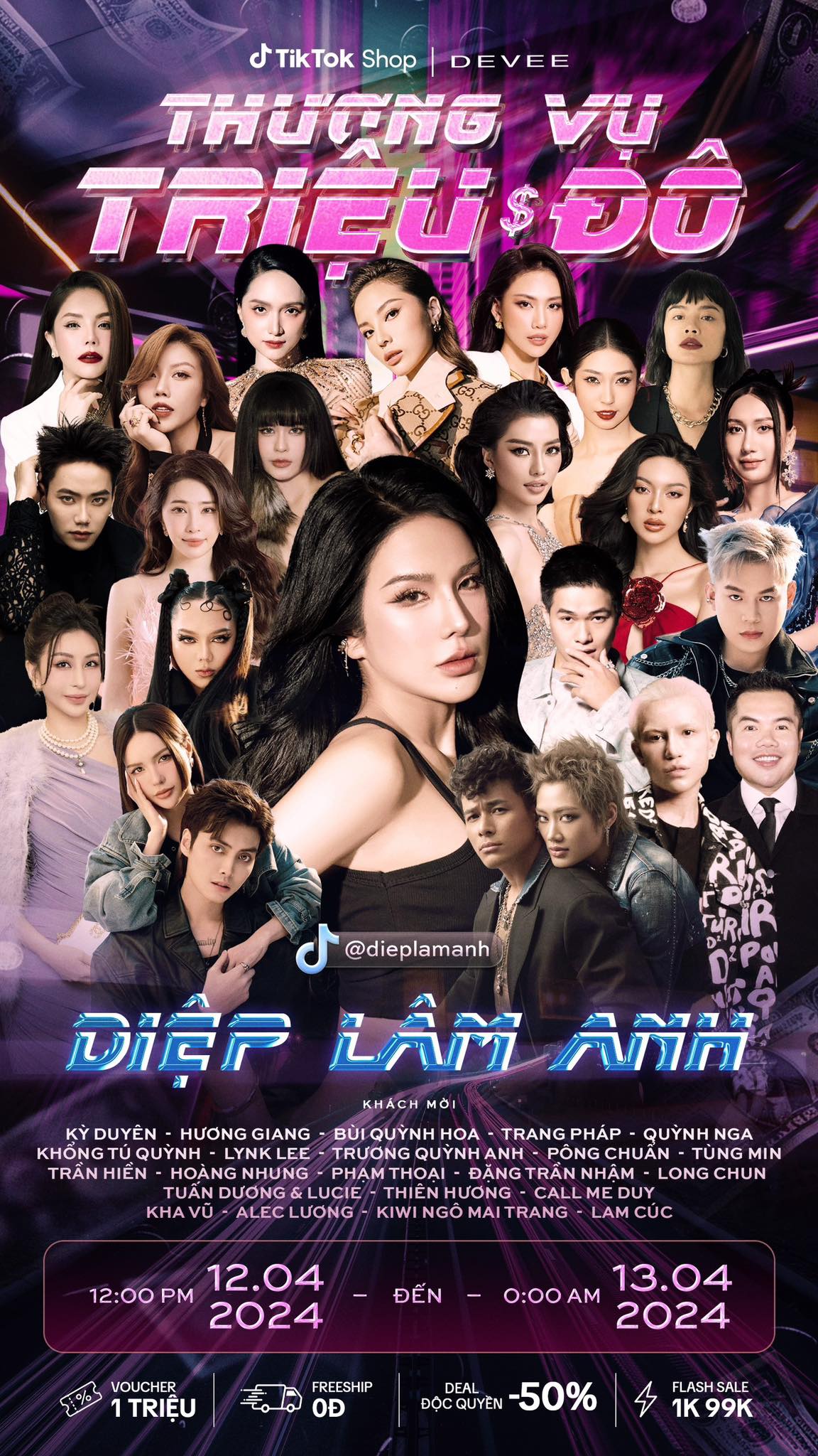 Phiên livestream Diệp Lâm Anh