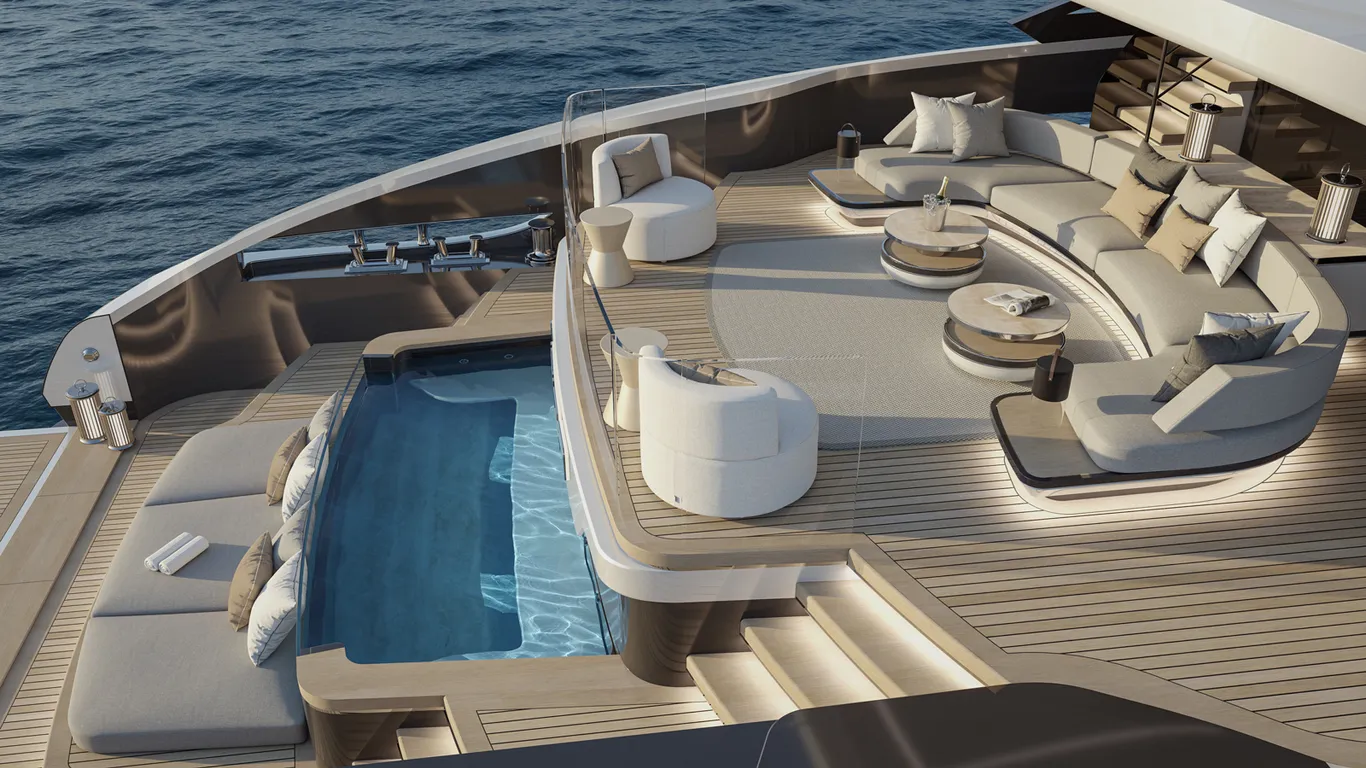 Mê hoặc trước vẻ đẹp độc đáo của du thuyền ISA Unica 40 mét mới từ ISA Yachts