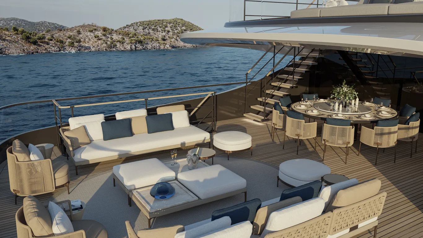 Mê hoặc trước vẻ đẹp độc đáo của du thuyền ISA Unica 40 mét mới từ ISA Yachts