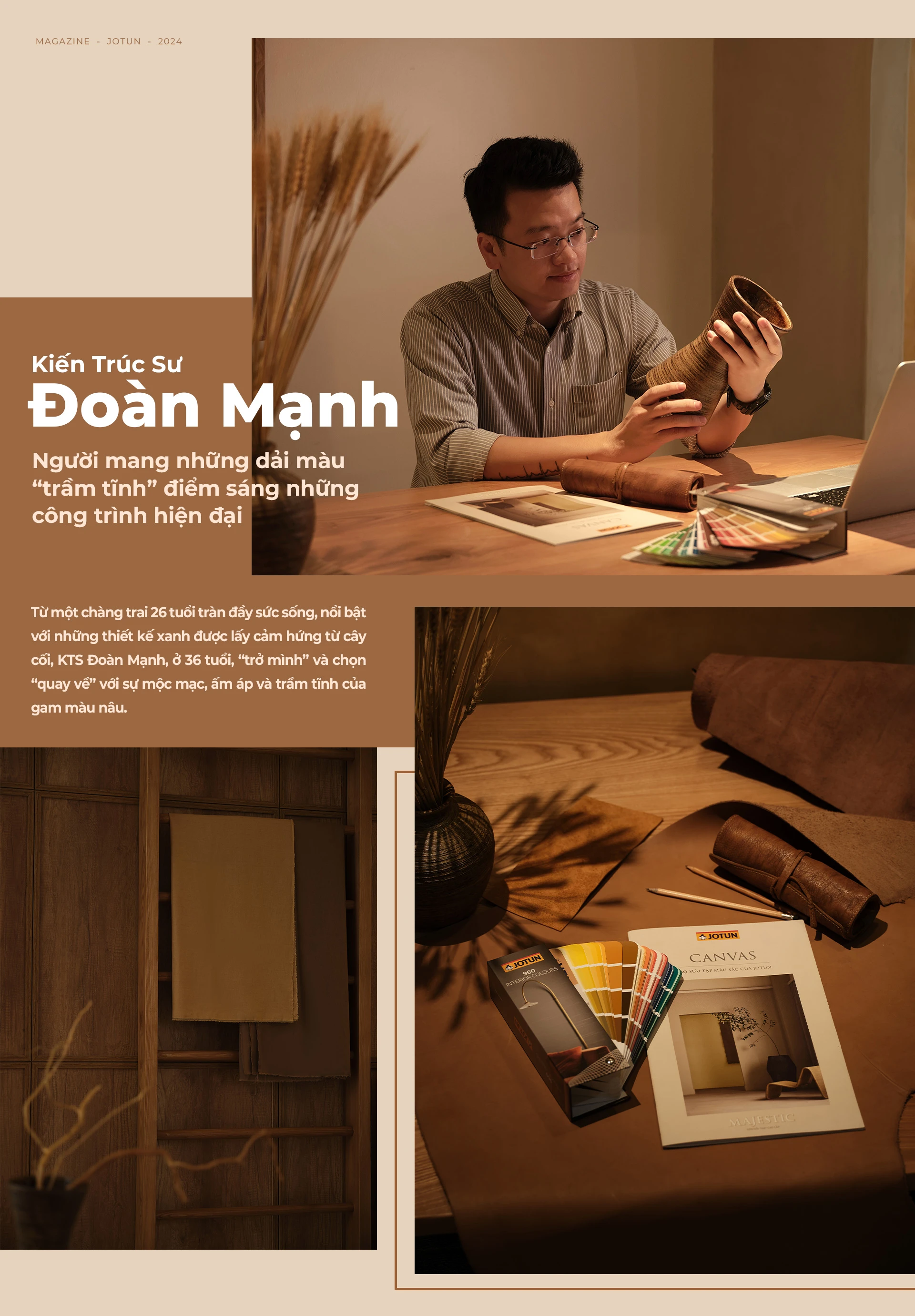 KTS Đoàn Mạnh - Người mang những dải màu “trầm tĩnh” điểm sáng những công trình hiện đại