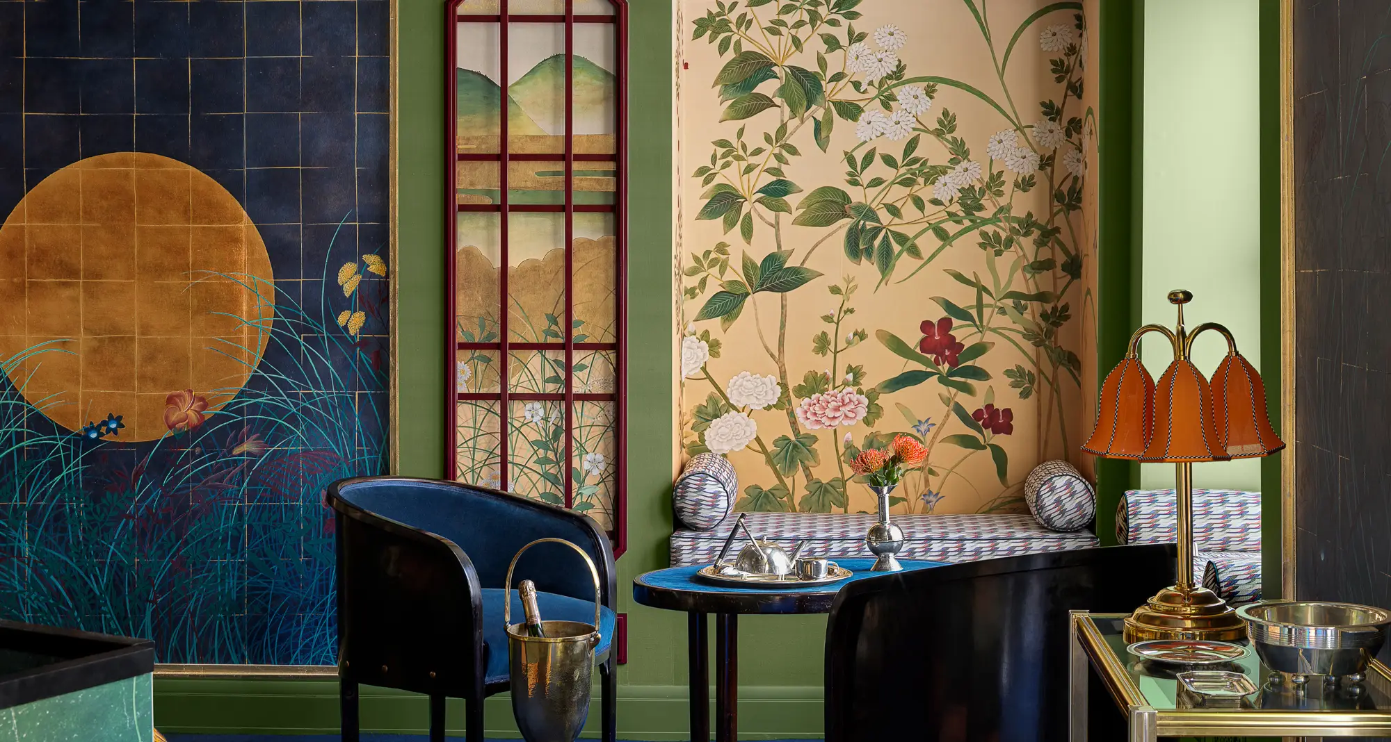Bộ sưu tập Byobu của de Gournay lấy cảm hứng từ loại hình nghệ thuật cổ xưa của Nhật Bản