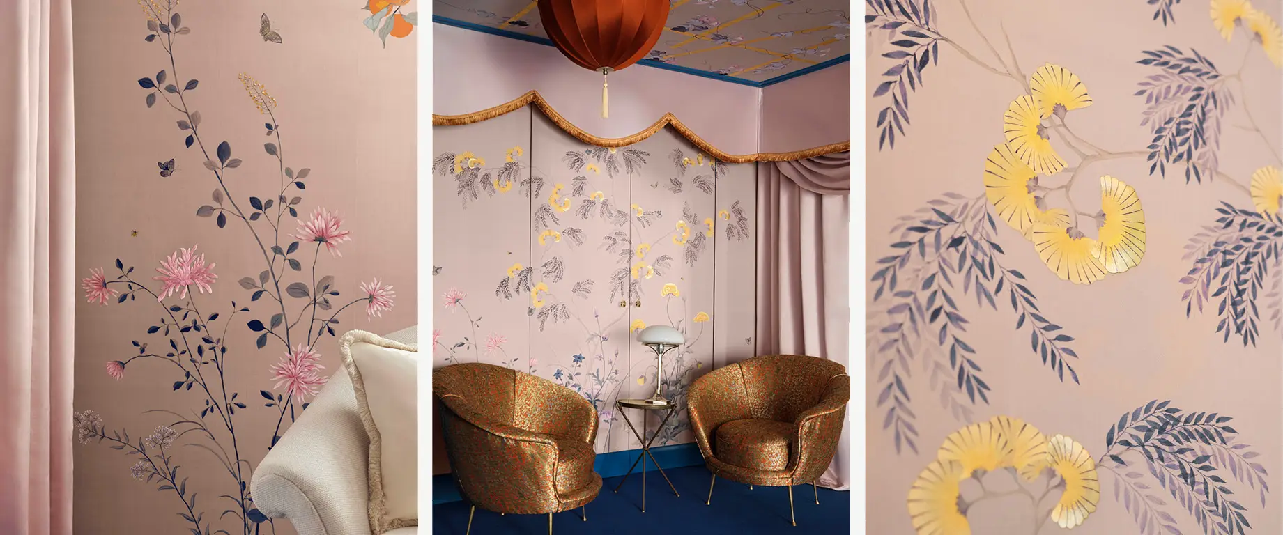 Bộ sưu tập Byobu của de Gournay lấy cảm hứng từ loại hình nghệ thuật cổ xưa của Nhật Bản