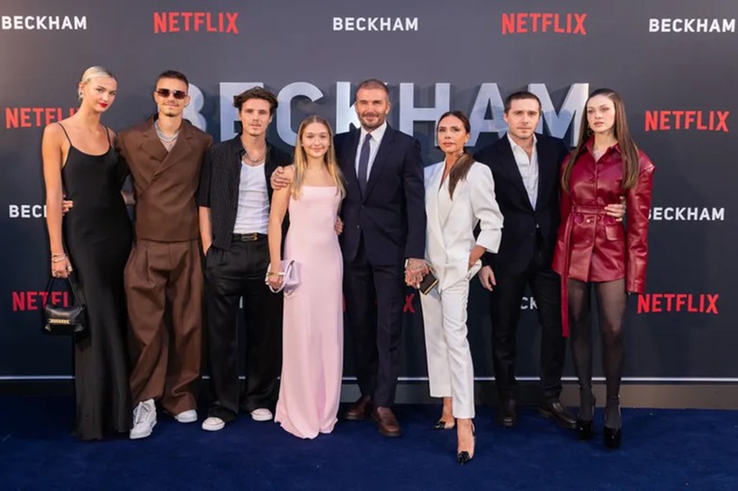 vợ chồng Beckham dạy con