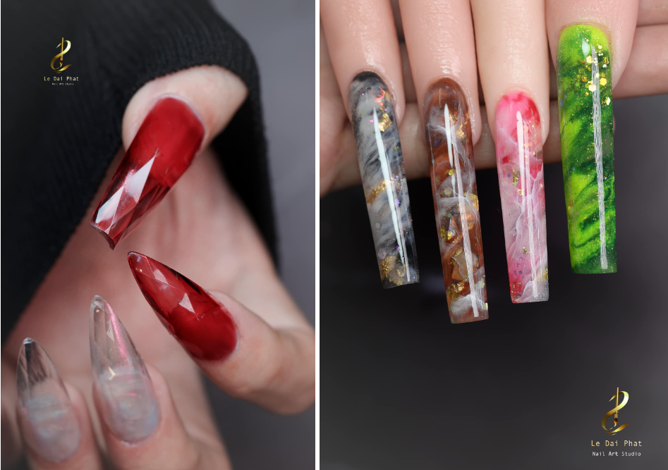 Chàng trai "gây bão" vì những bộ nail siêu thực như AI vẽ.