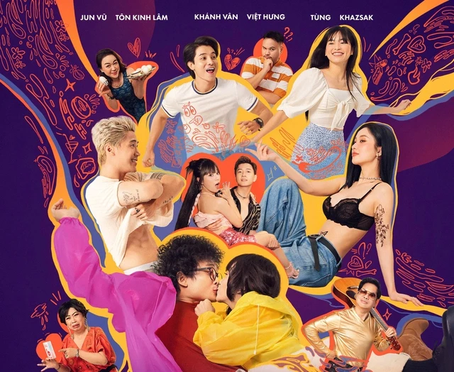 Jun Vũ mặc táo bạo trên poster phim 18+