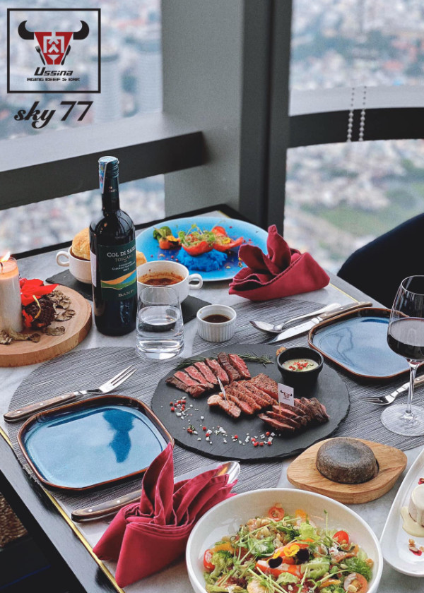 Nhà hàng Ussina Sky 77 khiến dân tình mê như điếu đổ