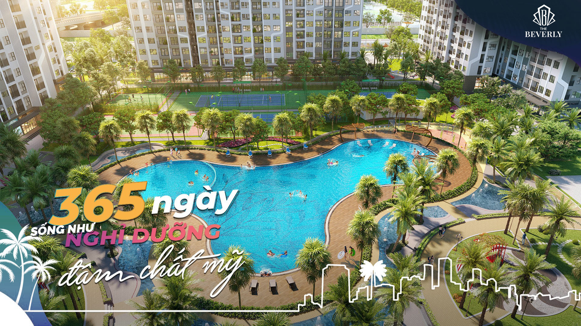 Phân khu The Beverly sở hữu tiện ích sang trọng, chuẩn chất Mỹ