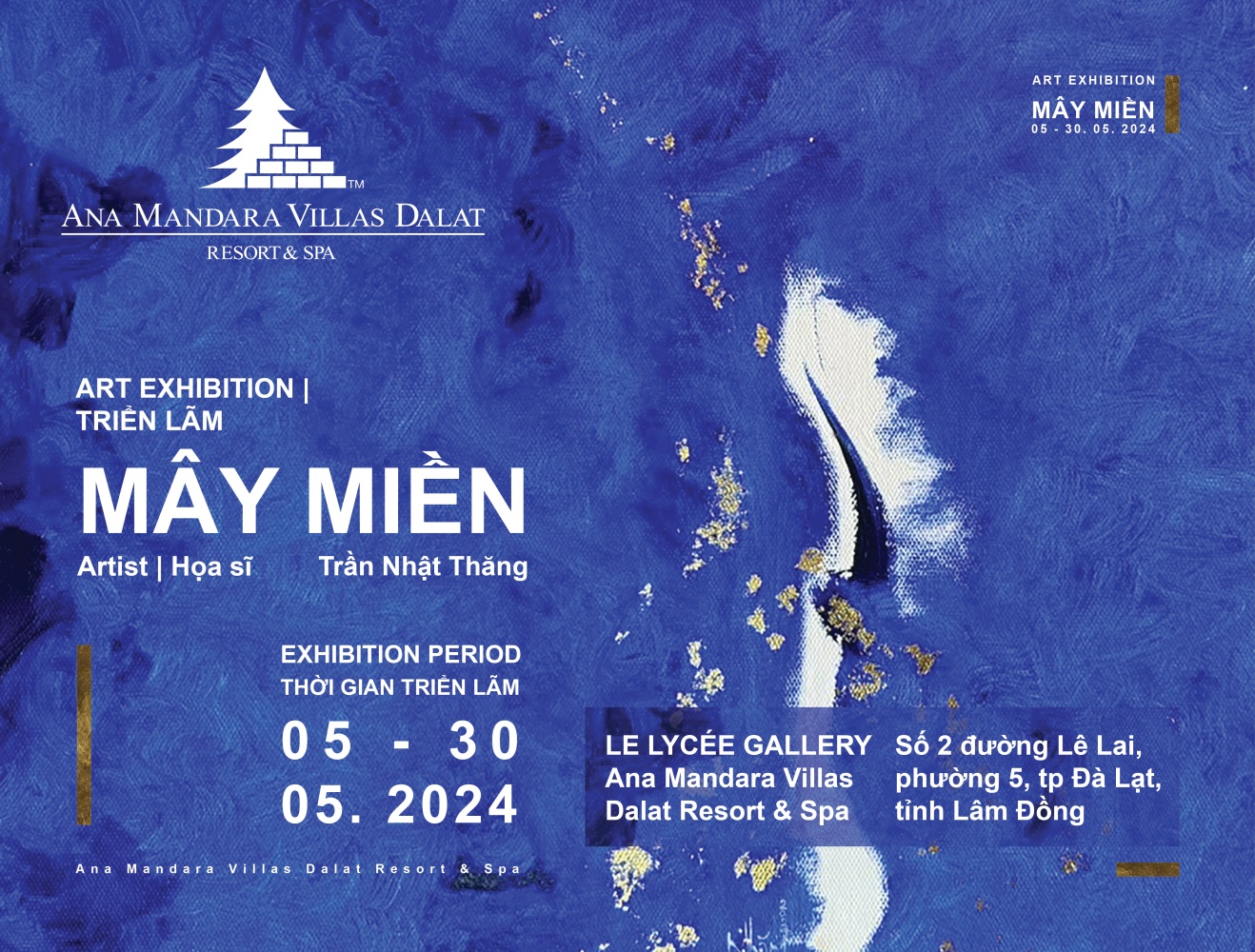 Họa sĩ Trần Nhật Thăng mở triển lãm Mây Miền tại Đà Lạt