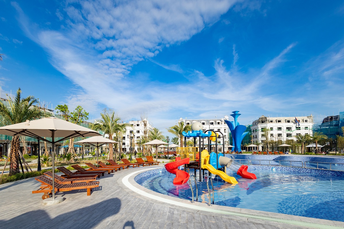 Công viên nước Vinhomes Golden Avenue đưa thế giới giải trí về nhà