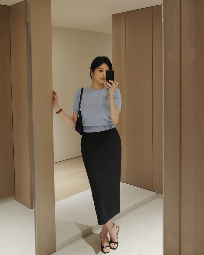 5 mẫu chân váy công sở đẹp thanh lịch dành cho quý cô trên 40 tuổi