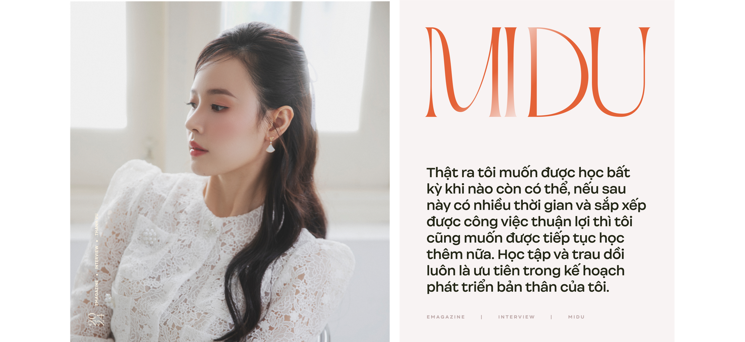 Phỏng vấn Midu sau đám cưới với chàng thiếu gia Minh Đạt