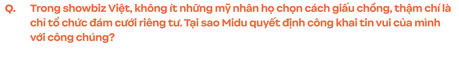 Phỏng vấn Midu sau đám cưới với chàng thiếu gia Minh Đạt