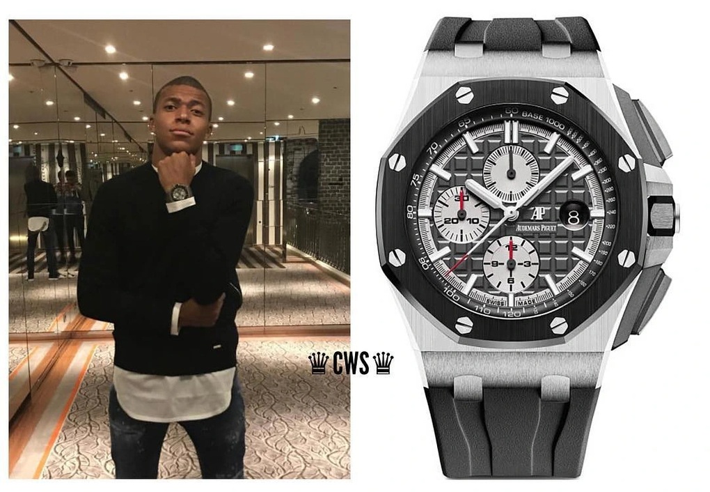 Kylian Mbappé đeo nhiều đồng hồ kim cương, đáng giá cả căn nhà