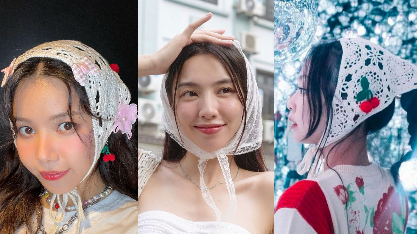Các It girl lăng-xê mốt quàng khăn kiểu cô gái Hà Lan