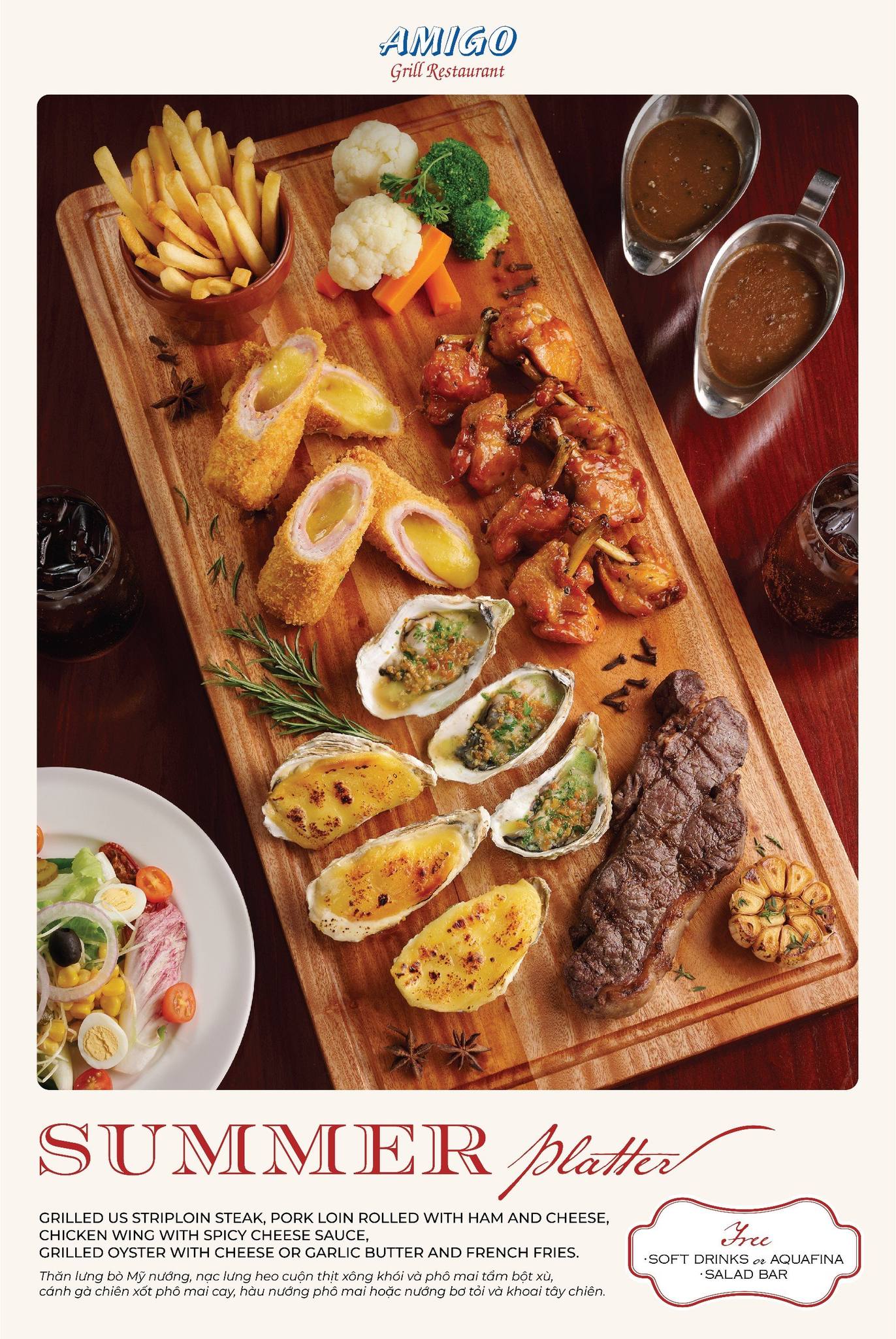Mê hoặc vị giác với 3 nhà hàng beefsteak sang trọng tại Sài Gòn