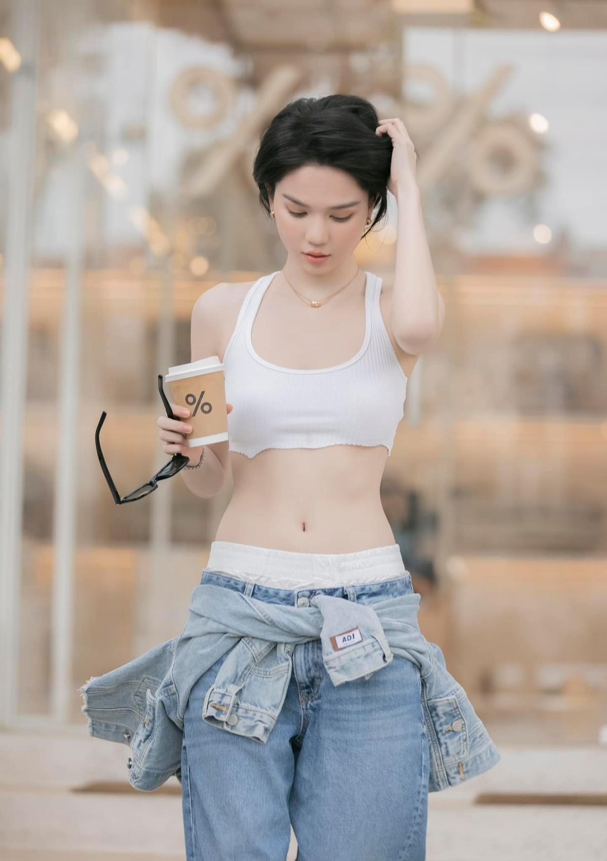 Ngọc Trinh cắt tóc tém