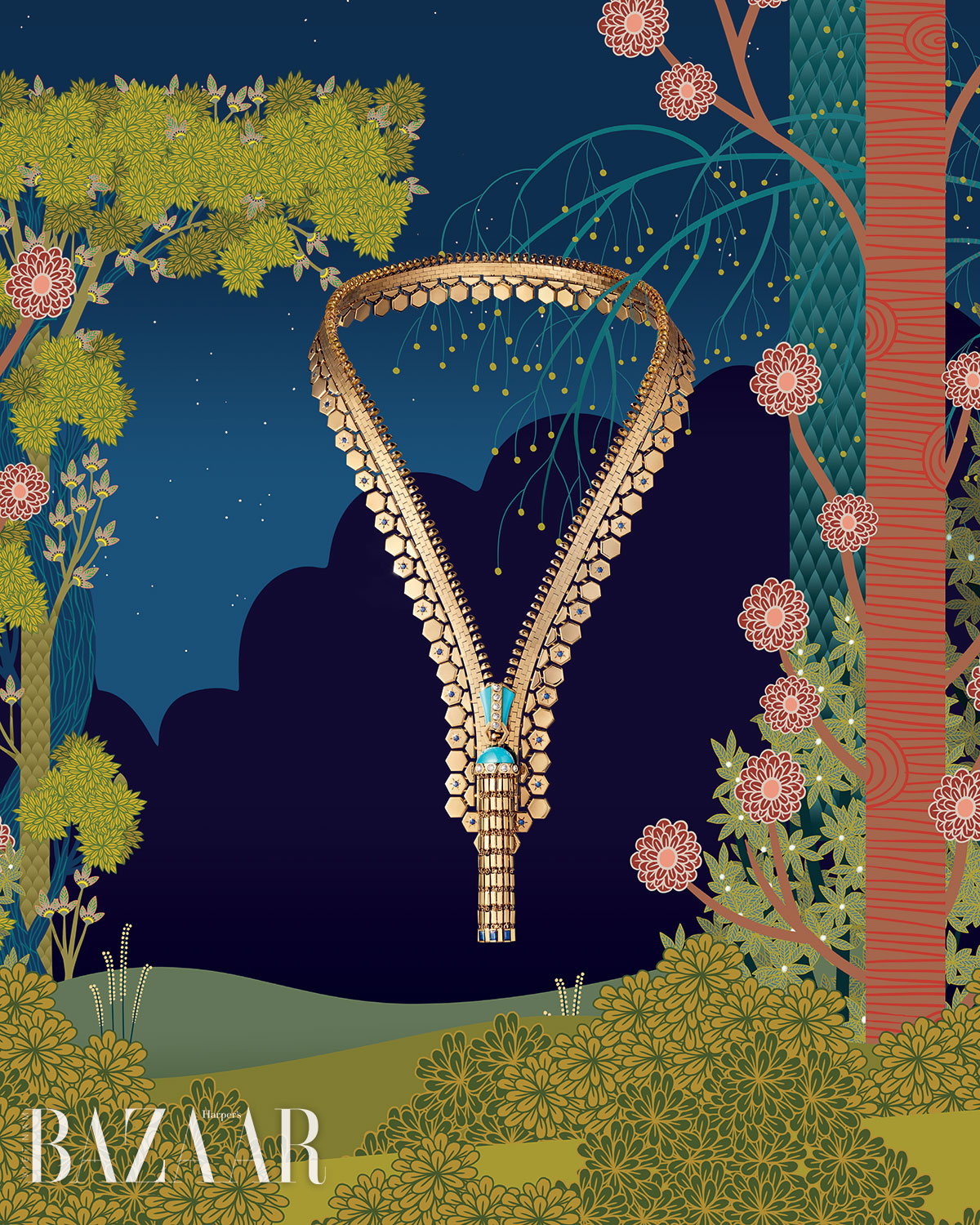 Vòng cổ Zip Necklace hình dây kéo: Đỉnh cao sáng tạo và thủ công của Van Cleef & Arpels
