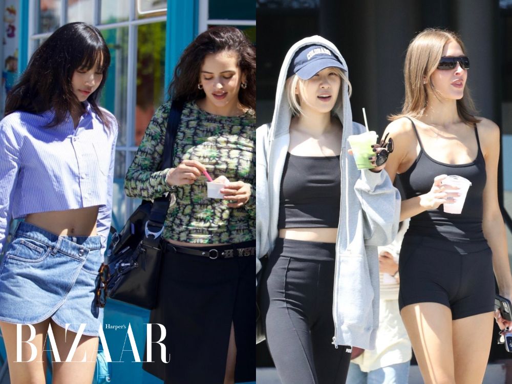 Lisa x Rosalía, Rosé x SimiHaze biến phố xá Mỹ thành sàn diễn thời trang