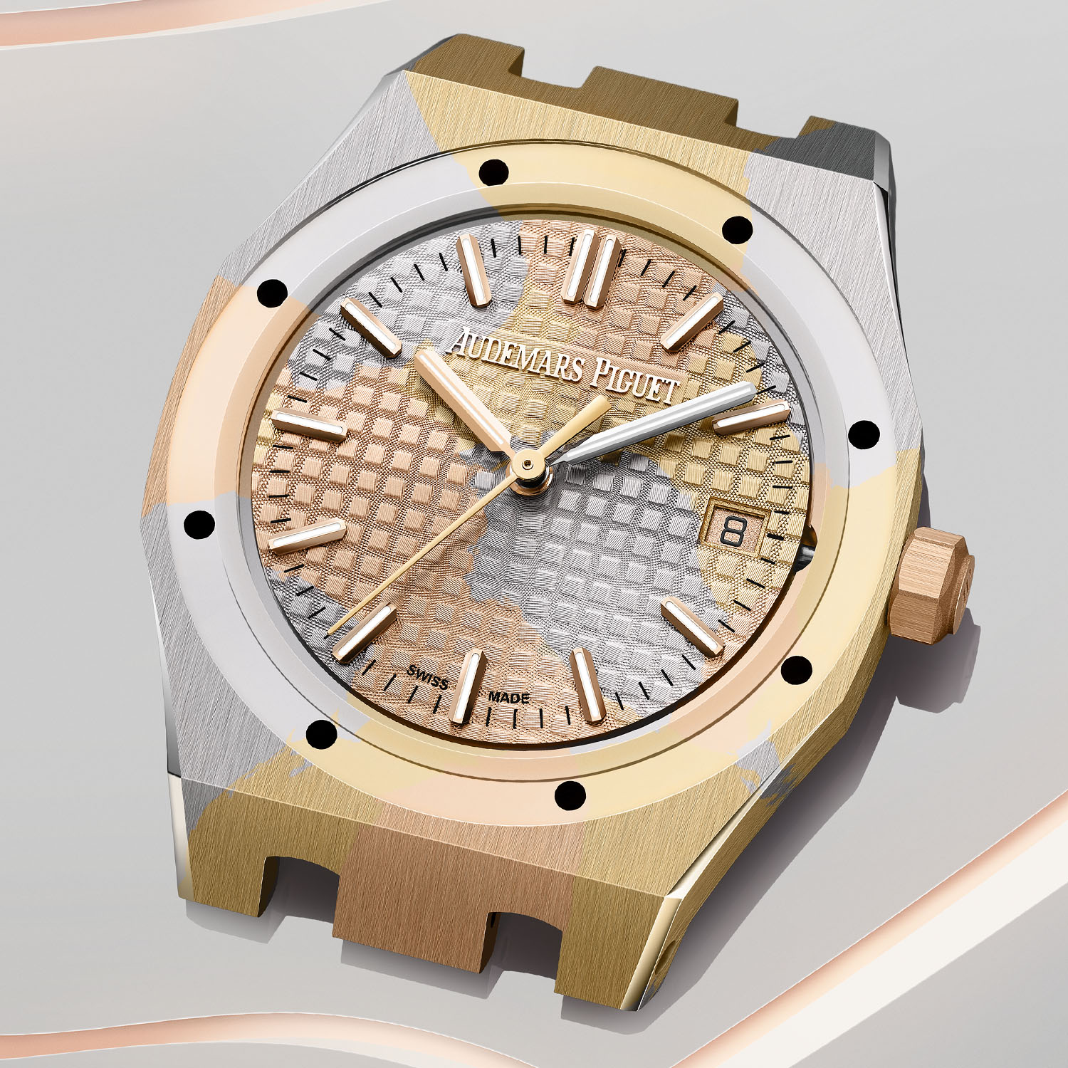 Audemars Piguet giới thiệu chất liệu hợp kim vàng mang họa tiết camo hoàn toàn mới