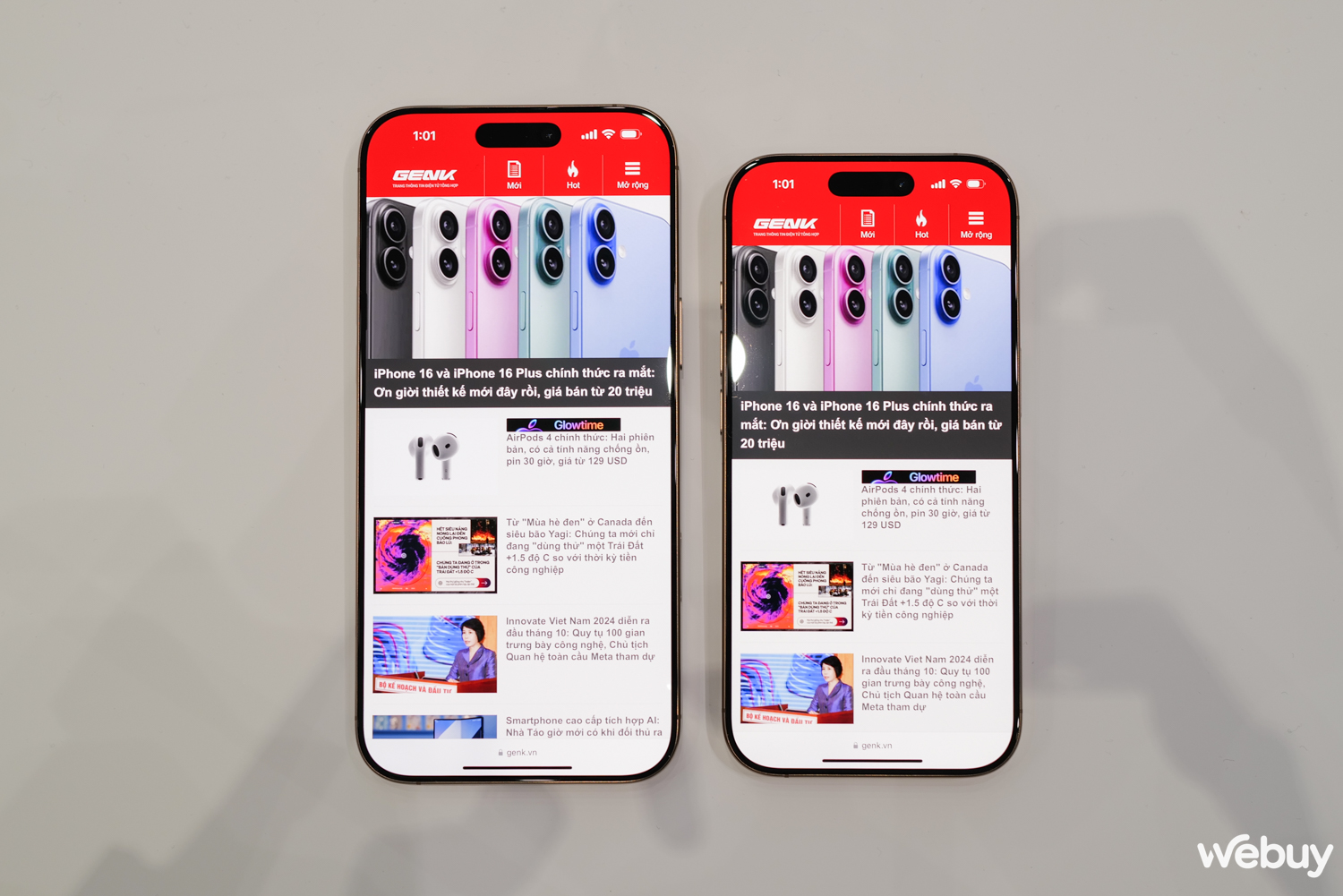 RAM của iPhone 16